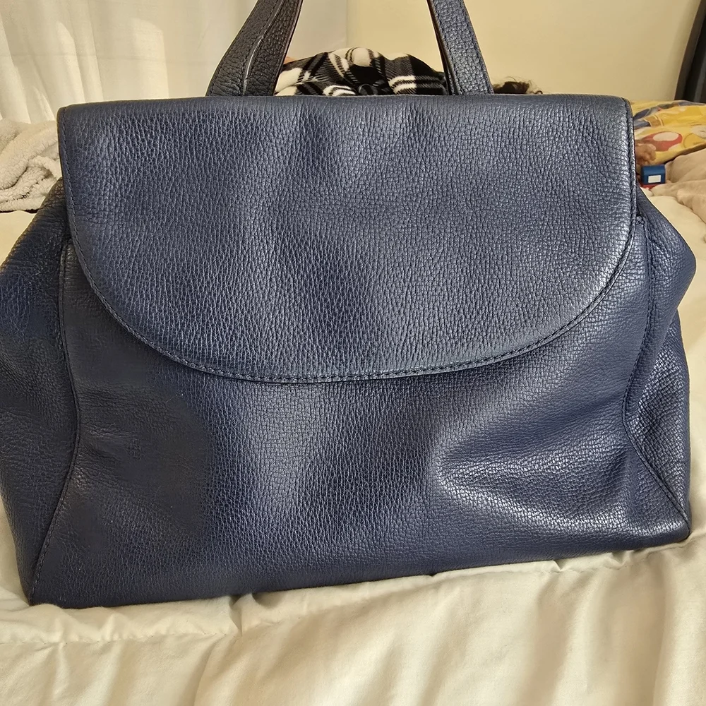 KATE SPADE BLUE PEBBLED LEATHER 'JASPER CLARKE STREET' PURSE &Wallet
